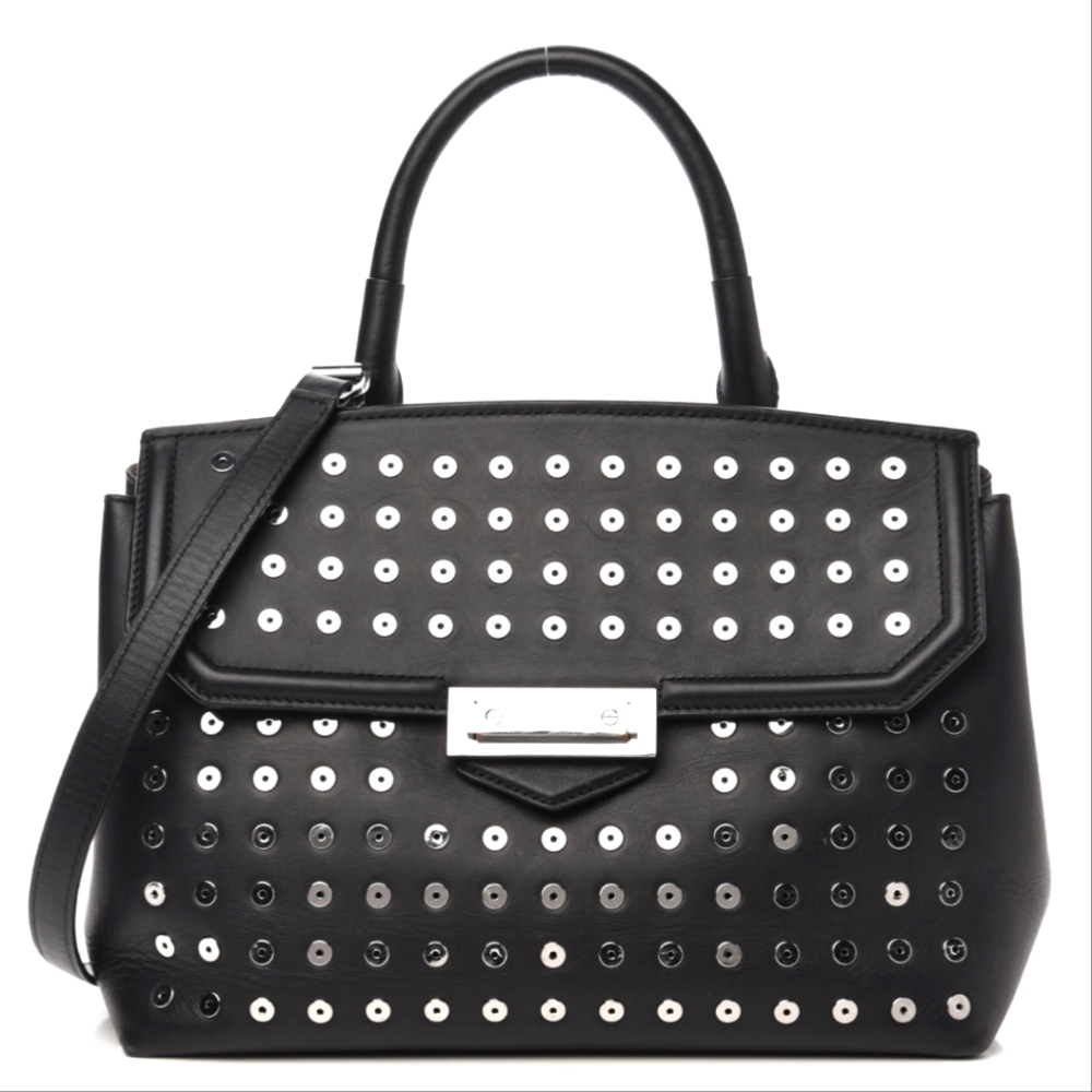 Alexander Wang Black and Silver Satchel